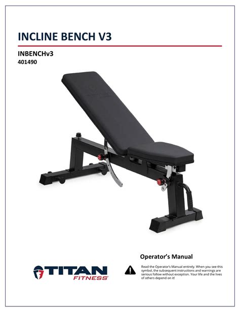 TITAN FITNESS V3 OPERATOR'S MANUAL Pdf Download | ManualsLib