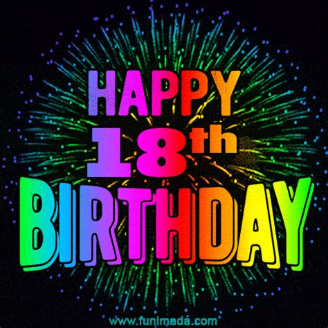 Happy 18th Birthday Animated GIFs | Funimada.com