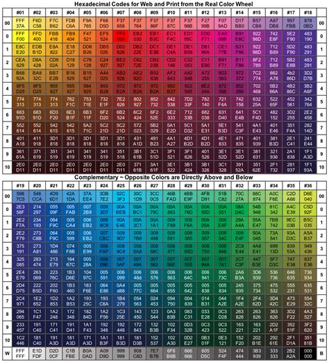 Image Gallery hex color codes