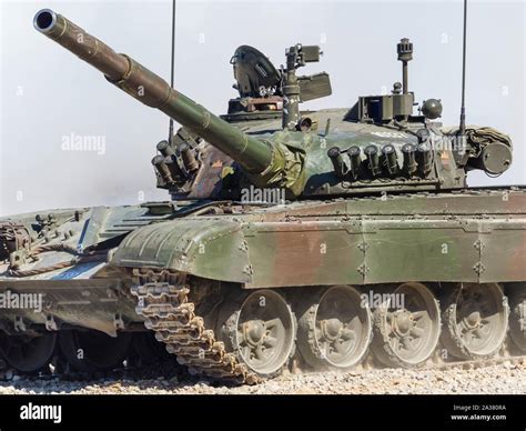 Slovenian armed forces M84 tank driving demonstration in Pivka Slovenia Stock Photo - Alamy