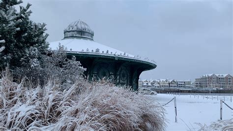 A snowy morning in Asbury Park