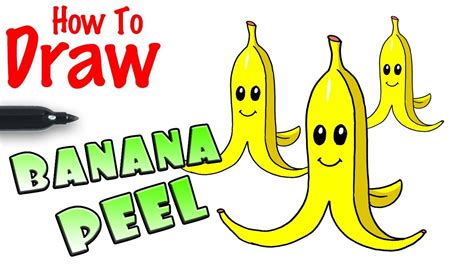 How to Draw Banana Peel | Super Mario Kart - YouTube