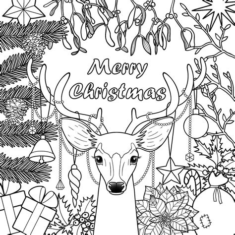 Christmas Coloring Pages ⋆ coloring.rocks! | Printable christmas coloring pages, Merry christmas ...