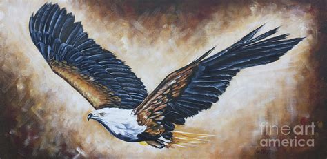 On Eagle's Wings Painting by Ilse Kleyn - Fine Art America