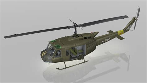 UH1 Huey US Army 3D Model .max .3ds .fbx .c4d - CGTrader.com