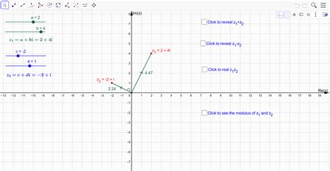 Argand diagram representation of complex numbers. – GeoGebra