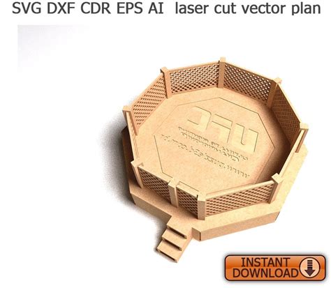 UFC Octagon. Laser Cut Files SVG DXF Vector Plans Laser - Etsy