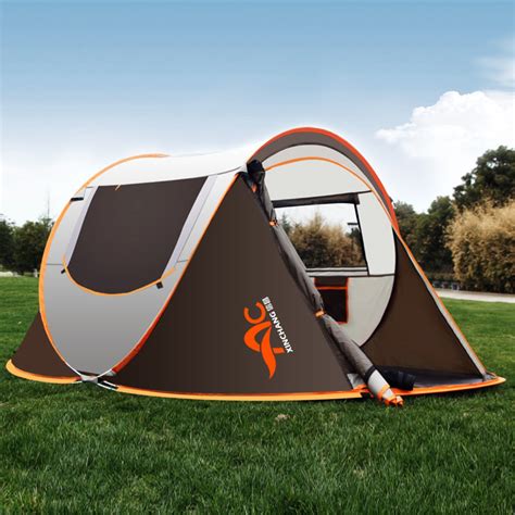 Outdoor 3-4 People Instant Pop Up Tent Waterproof Sunshade Canopy Rain Shelter Camping Hiking ...