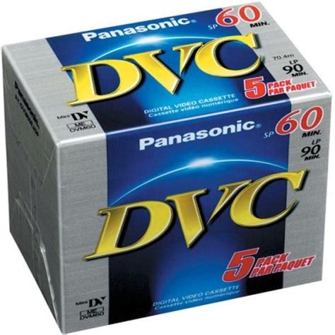 Panasonic DVM60 Mini DV Tape 5 Pack Pro Video Tape, Mini DV, Mini DV 60 | Malelo.com