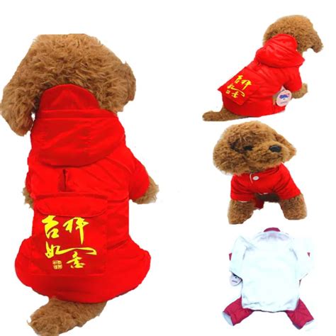 Thicken Warm Dog Clothes Winter Waterproof Dog Clothing Jumpsuit Hoody Coat Jacket Chihuahua ...