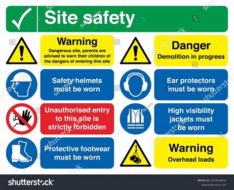 13,581 Construction Site Safety Board Images, Stock Photos & Vectors | Shutterstock