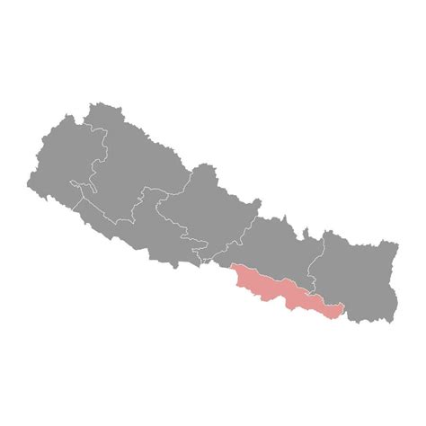 Madhesh province map, administrative division of Nepal. Vector ...