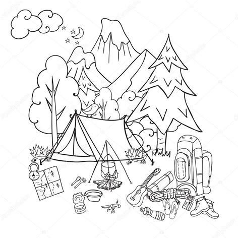 The best free Camping drawing images. Download from 294 free drawings of Camping at GetDrawings