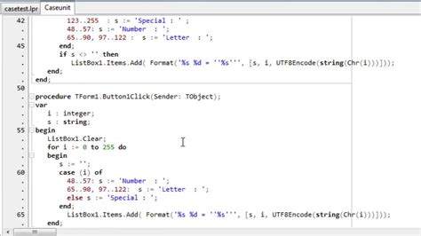 Learning Pascal x17 Case Statements - YouTube