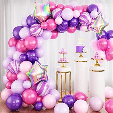 Make an Unforgettable Statement with a Pink and Purple Balloon Garland!