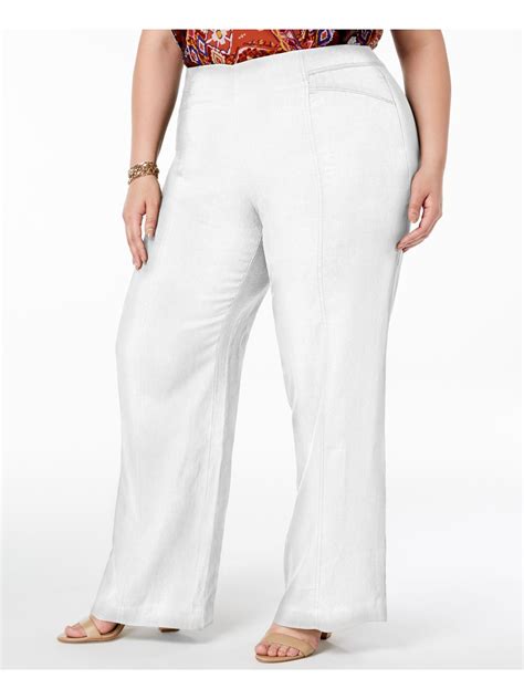 INC - INC Womens White Pants Plus Size: 14W - Walmart.com - Walmart.com