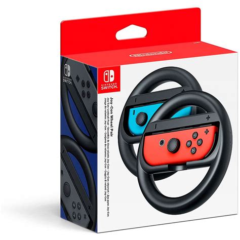 Nintendo Switch Joy-Con Steering Wheel 2 Units Black | Techinn