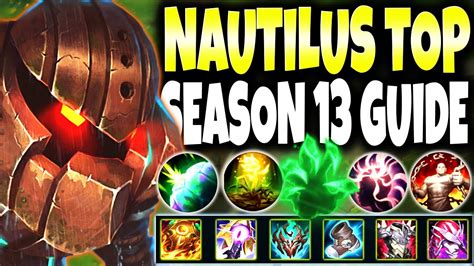 Our OP Nautilus Top Lane Season 13 Build Guide is here to CARRY 1v5 🔥 LoL Meta Nautilus s13 ...