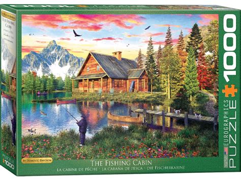 JIGSAW PUZZLE - THE FISHING CABIN 1000 PIECE - EUROGRAPHICS