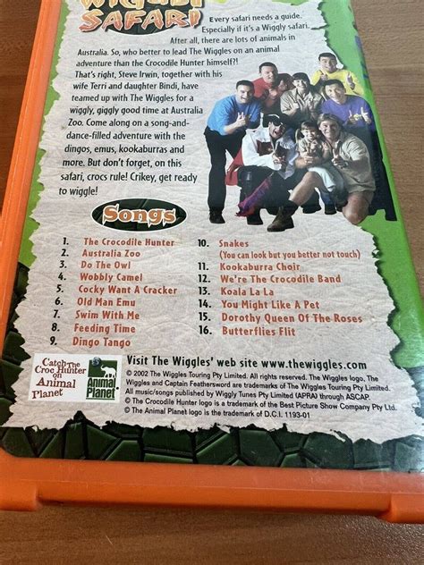 The Wiggles VHS Wiggly Safari Steve Irwin Crocodile Hunter - Etsy