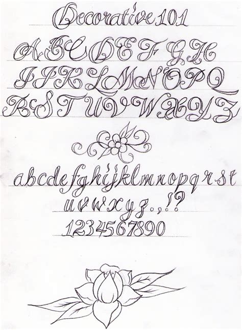 Decorative Writing Tutorial by Nevermore-Ink on DeviantArt | Lettering styles alphabet, Graffiti ...