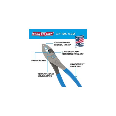 Slip Joint Pliers 8-inch | Shop CHANNELLOCK®