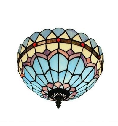 Tiffany ceiling light blue - Tiffany luminaire