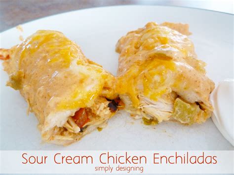 Sour Cream Chicken Enchiladas + GIVEAWAY { #McCormickHomemade #spon ...