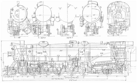 Locomotive, Technical drawing, Locomotive drawing