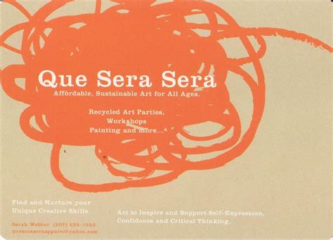 Que Sera Sera Art