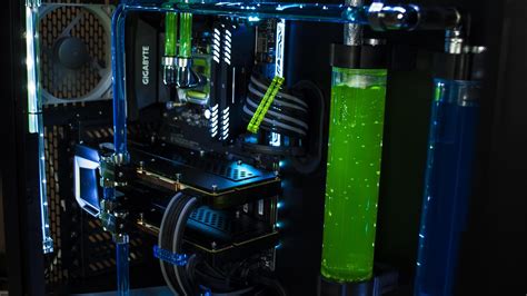 Custom Water Cooling, Green Liquid, Pc Gaming - Pc Gaming Water Cooling ...