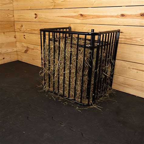 Easy-Up® Flat Wall Slow Feed Floor Hay Rack | Schneiders