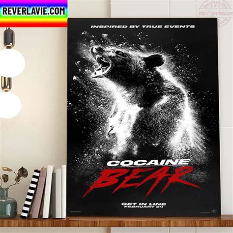 Cocaine Bear Official Poster Home Decor Poster Canvas - REVER LAVIE