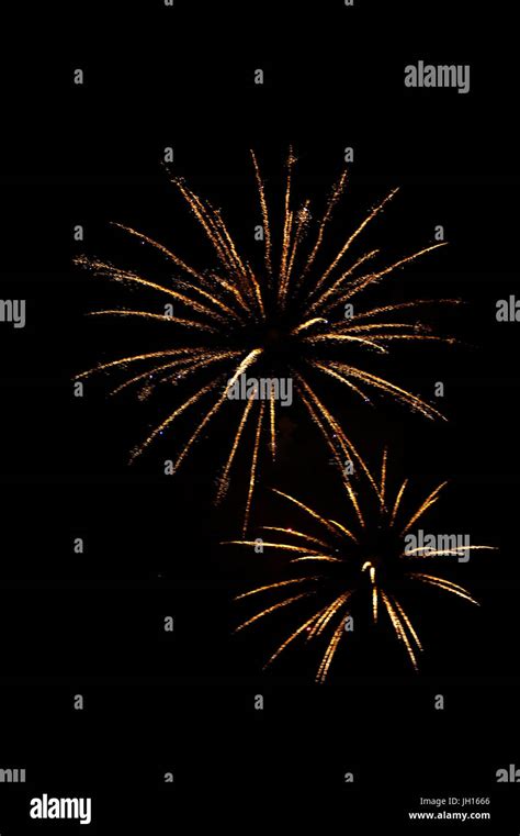 Fireworks display at Dodger Stadium on July 4th Stock Photo - Alamy