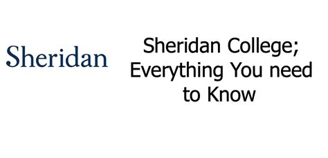 Sheridan College; Everything You need to Know - Schools in Ontario