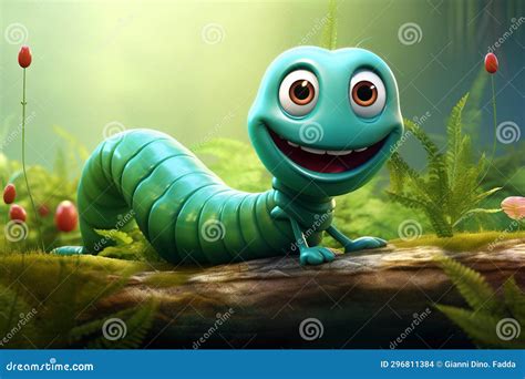 Worm Character Confused With Road Signs Royalty-Free Illustration ...