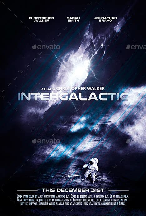 Intergalactic - Movie Poster, Print Templates | GraphicRiver