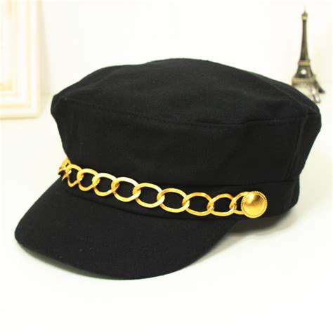 A woolen black chain baseball cap | Baseball Hats www.thdres… | Flickr ...