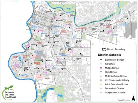 District Boundary Map - Sacramento City Unified School District