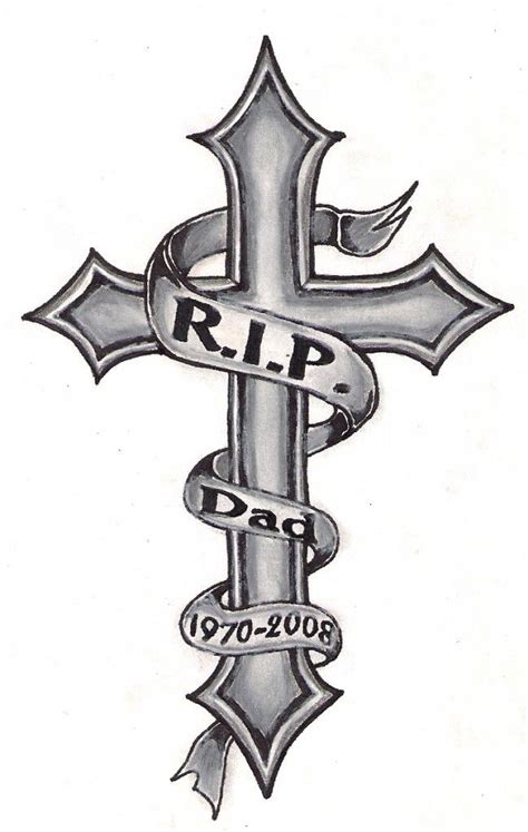 Rip Dad Tattoos | Cross tattoo designs, Rip tattoo, Rest in peace tattoos