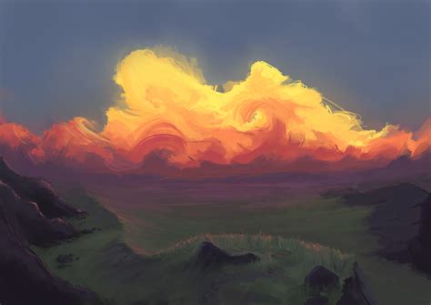 ArtStation - Sunset Clouds