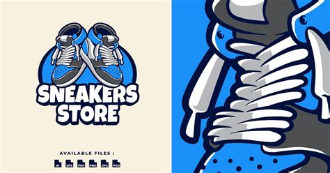 Sneakers Store Business Logo de dibujos animados, Plantillas de gráficos - Envato Elements