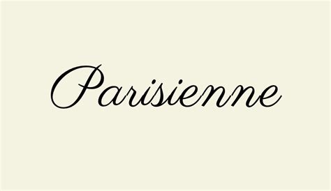 Parisienne free font