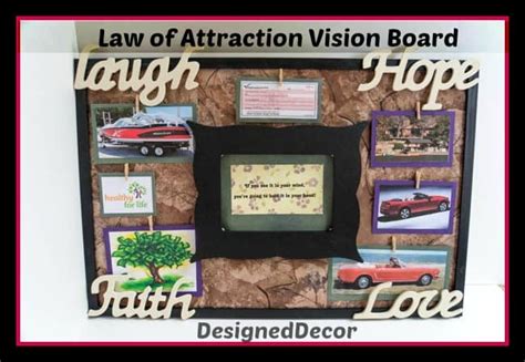 Law of Attraction Vision Board! - Designed Decor