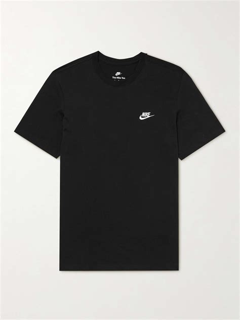 NIKE Sportswear Club Logo-Embroidered Cotton-Jersey T-Shirt for Men | MR PORTER