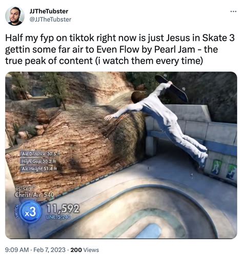 Jesus Christ on the Third Day Skate 3 Meme | Jesus Skating in Skate 3 ...