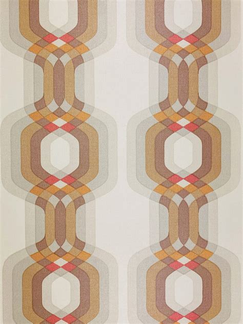 70s Retro geometric wallpaper | Vintage Wallpapers - Online Shop