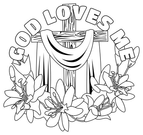 Printable Jesus Loves Me Coloring Page - prntbl.concejomunicipaldechinu ...