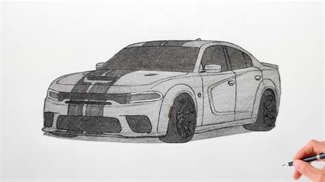 How to Draw a Dodge Charger | nHelmet