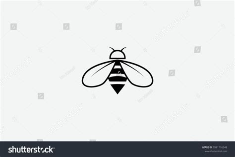 Honey Bee Vector Logo Design Stock Vector (Royalty Free) 1981716548 | Shutterstock